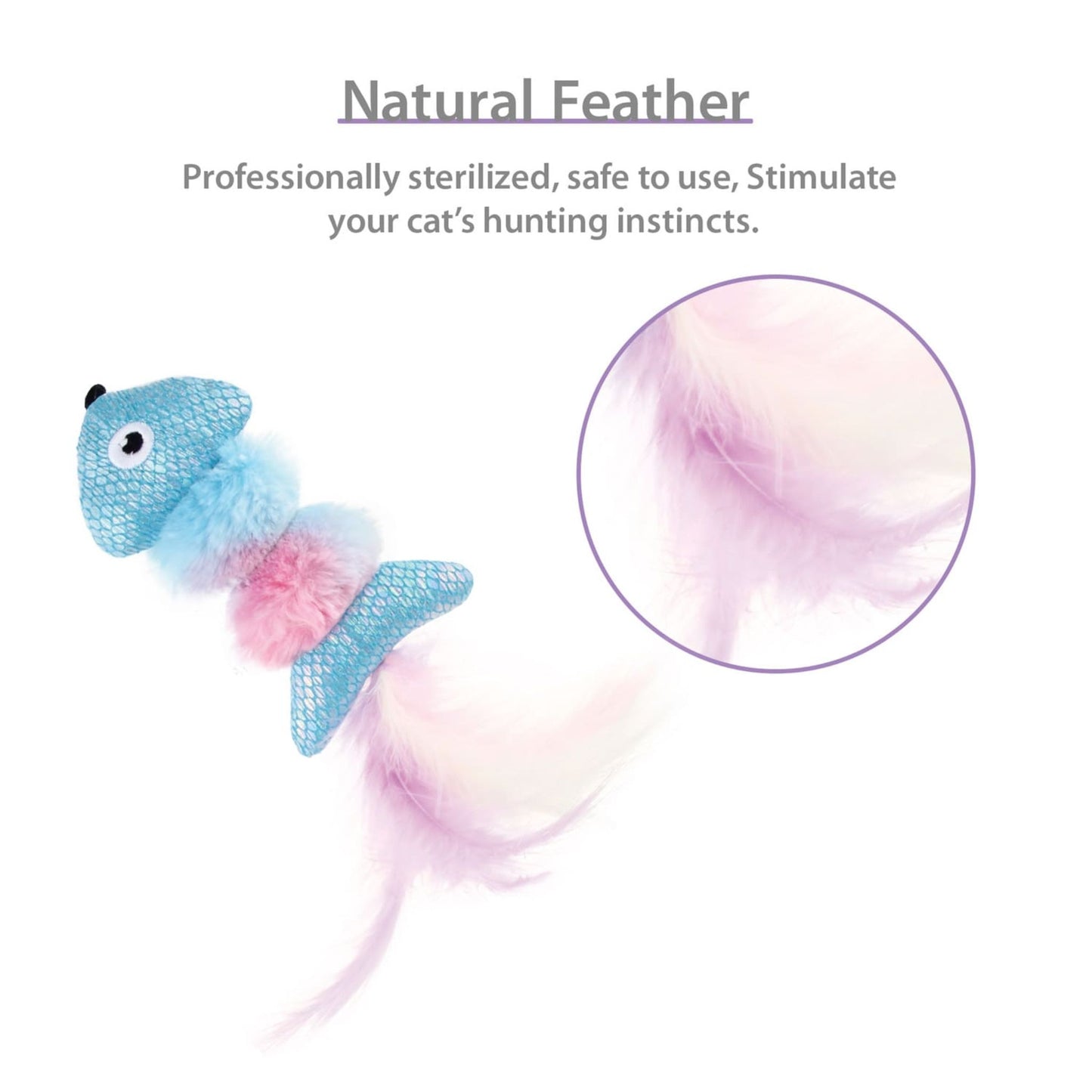 Gigwi Catch & Scratch Cat Toy Fish