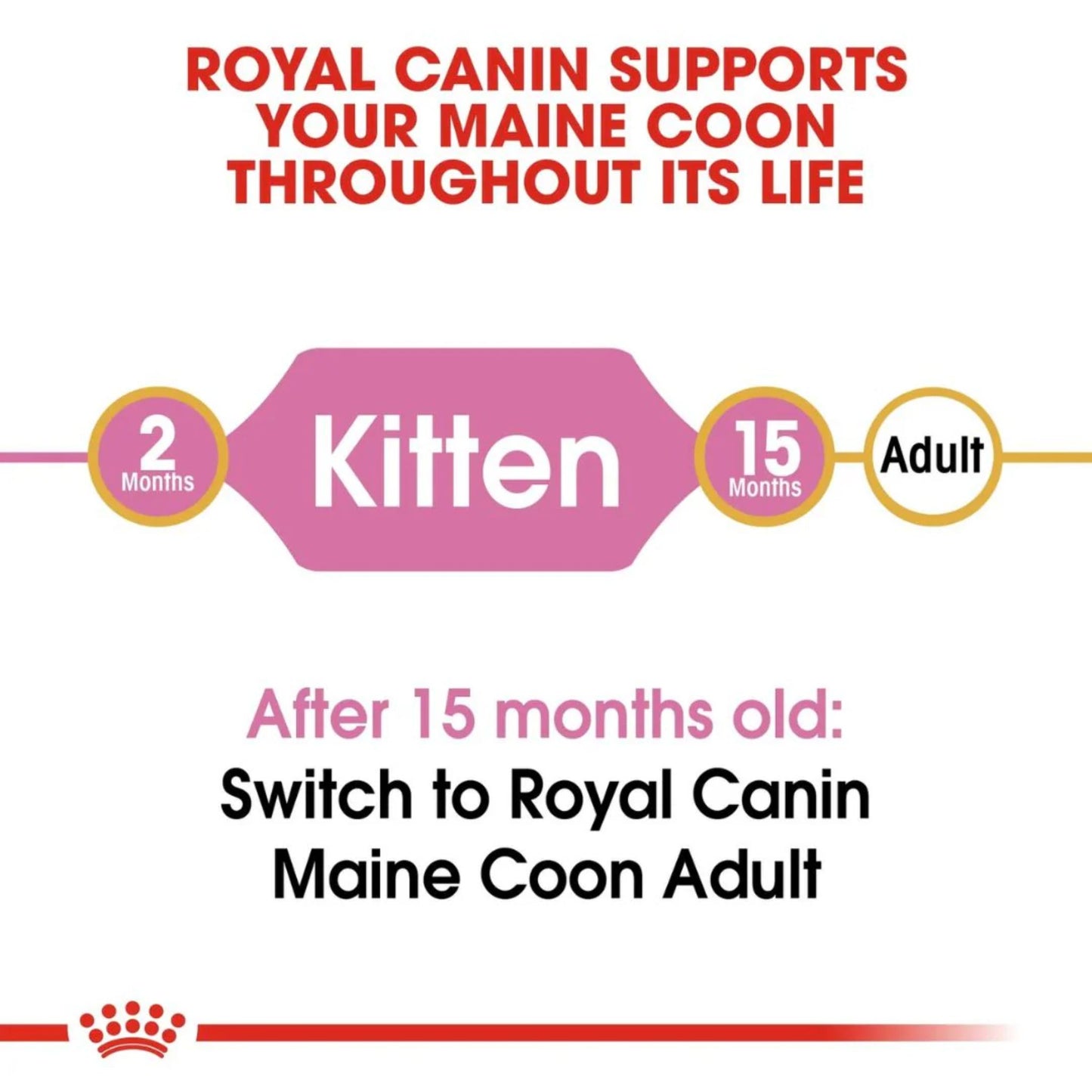 Royal Canin Feline Breed Nutrition Maine Coon Kitten Dry Food - 2kg