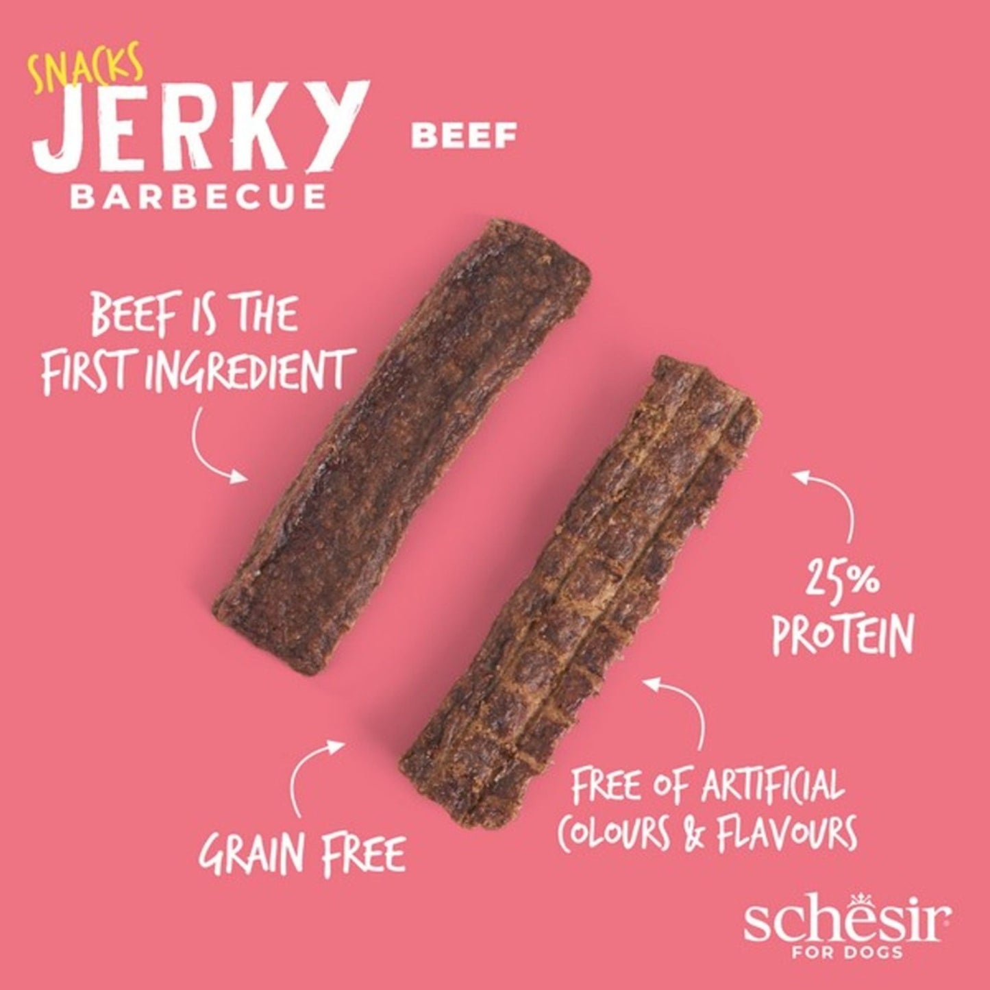 Schesir Dog Jerky Grain Free Beef - 145G