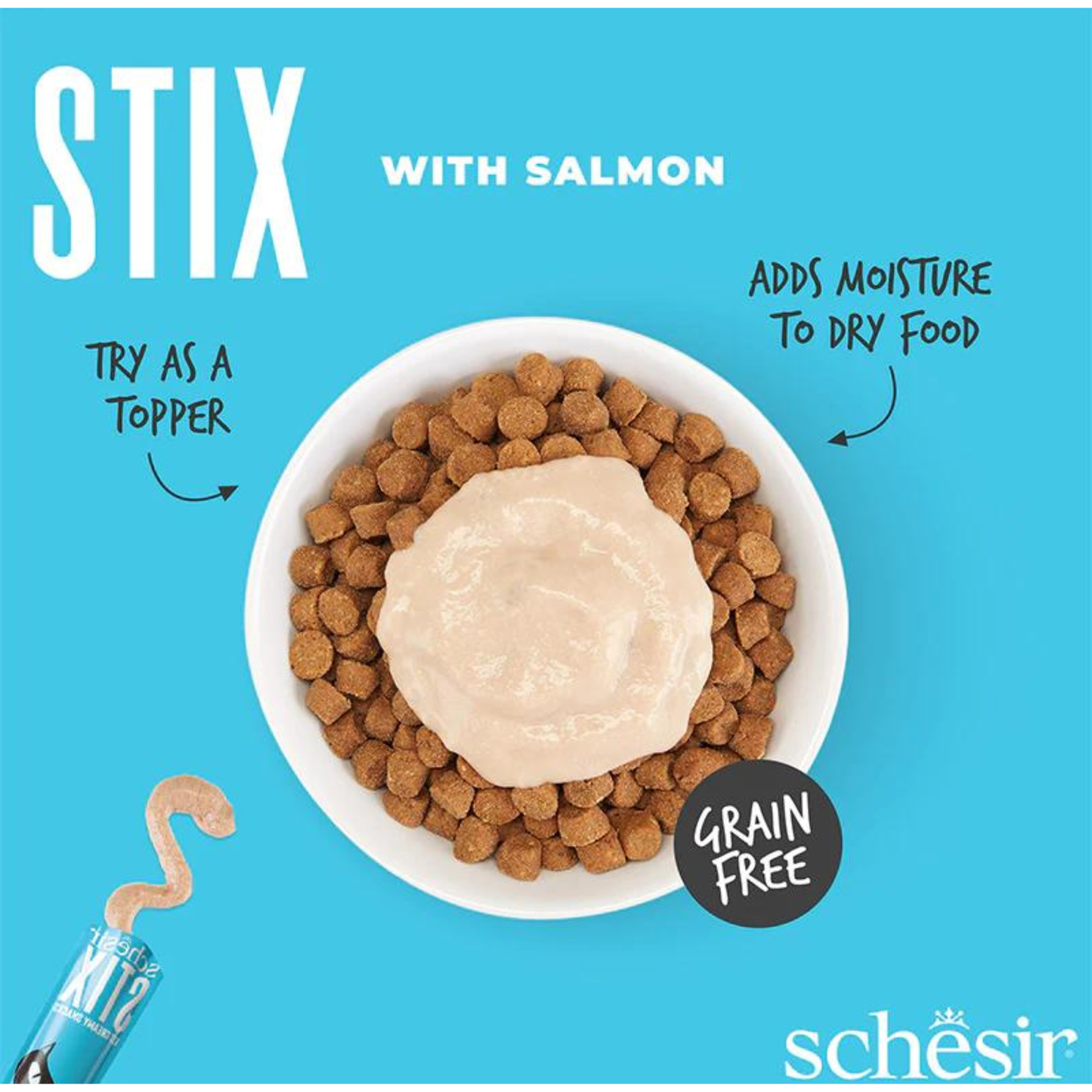 Schesir Cat Creamy Treat Stix Salmon - 6x15G