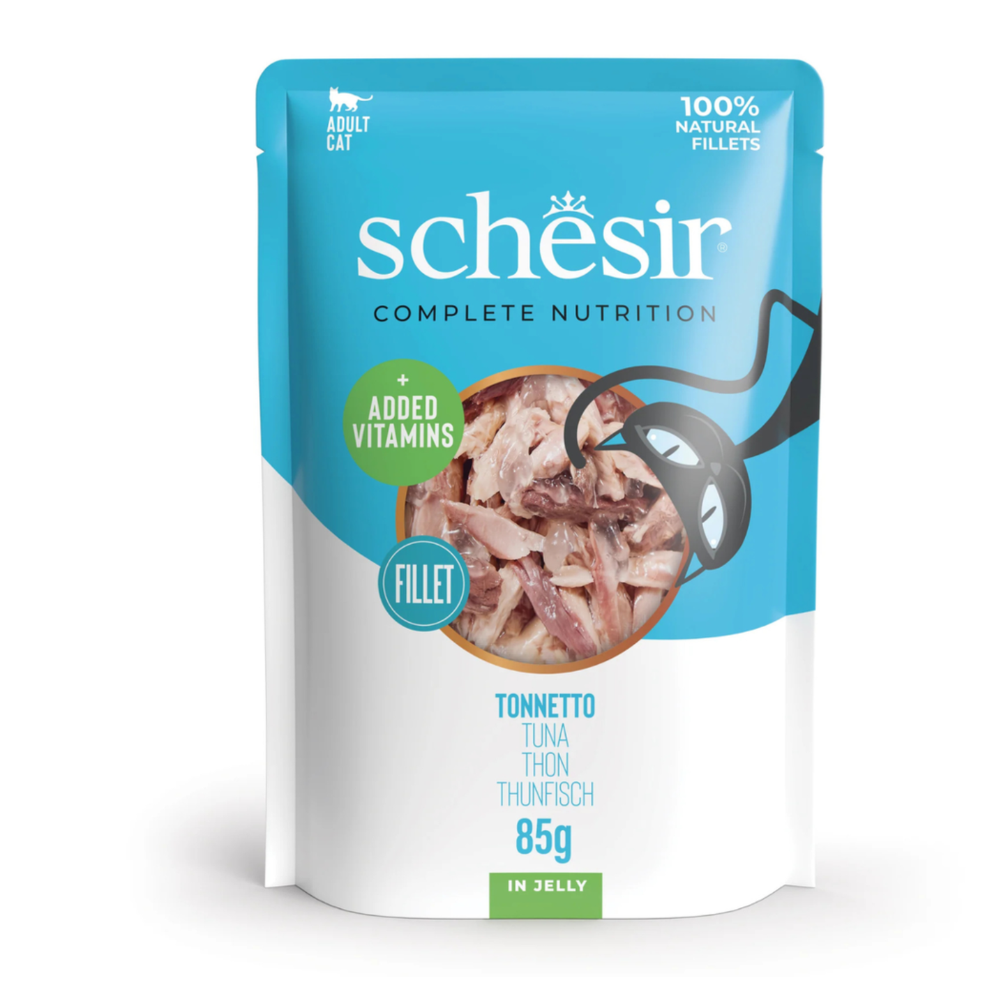 Schesir Nutrition Wet Cat Food In Jelly Pouch Tuna - 85g