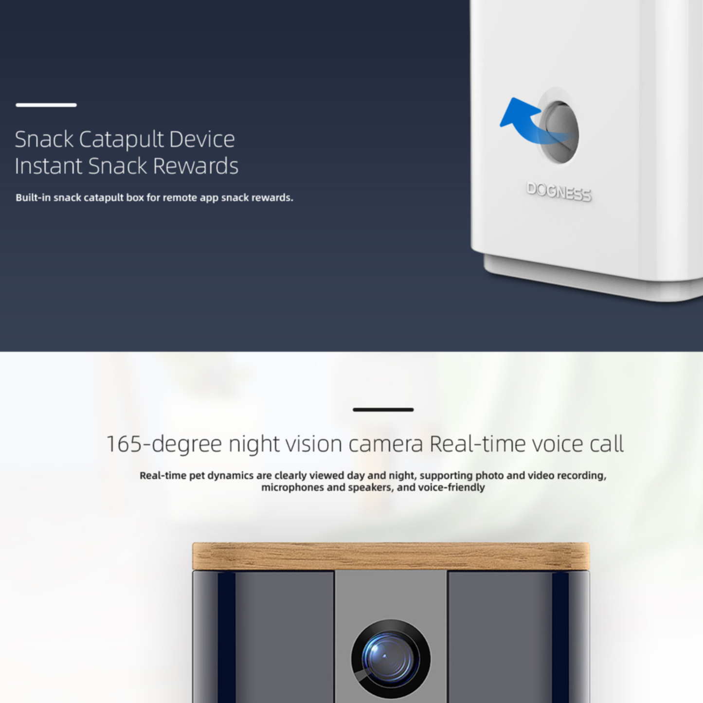 Dogness Smart Pet Treat Dispenser Camera App Control - 0.4L