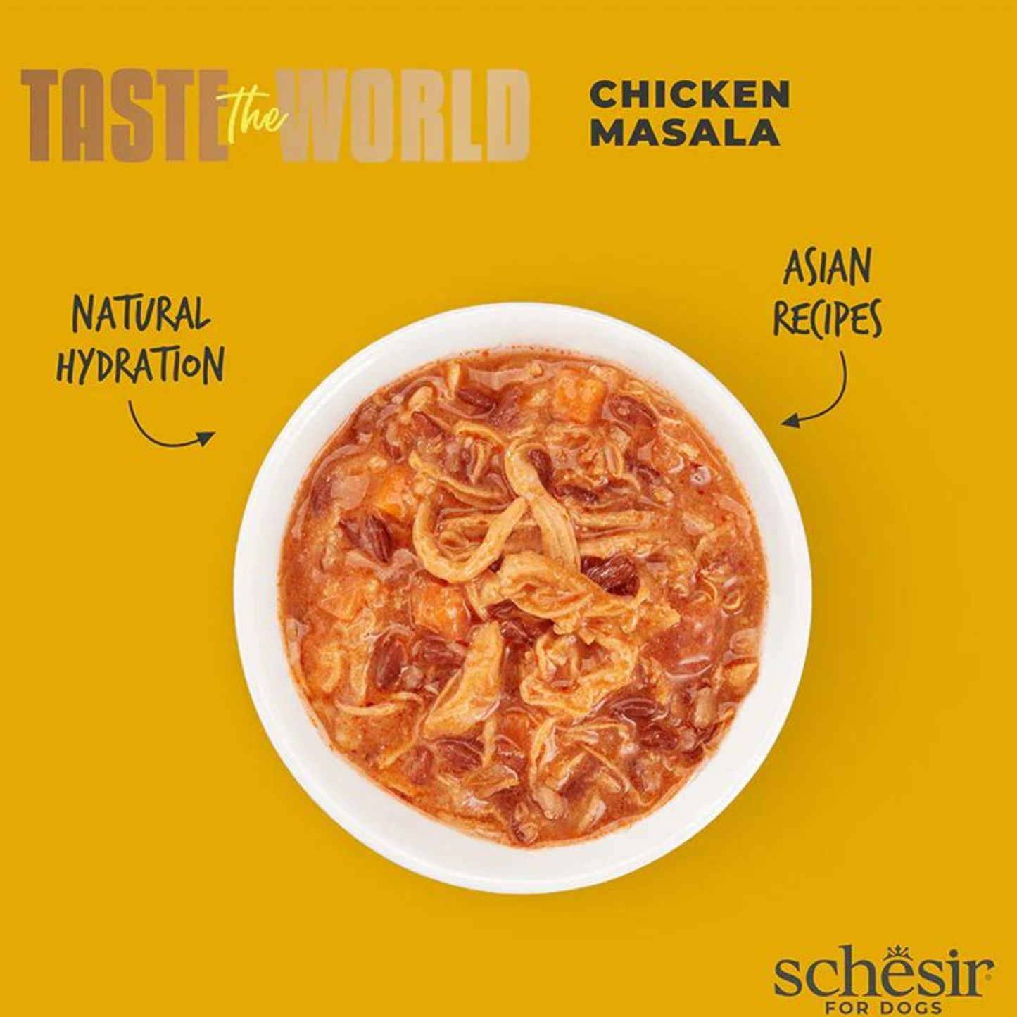 Schesir Dog Wet Food Chicken Masala - 150G