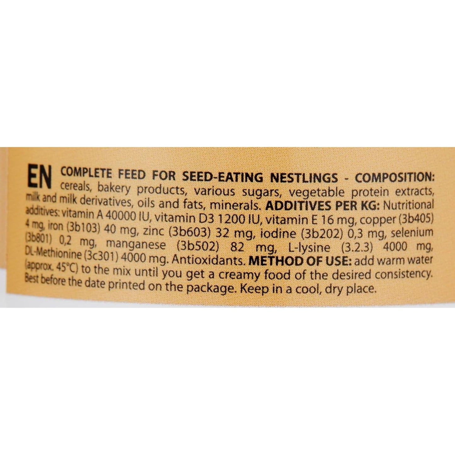 Padovan Baby Patee Universelle All Species Bird Formula – 100g