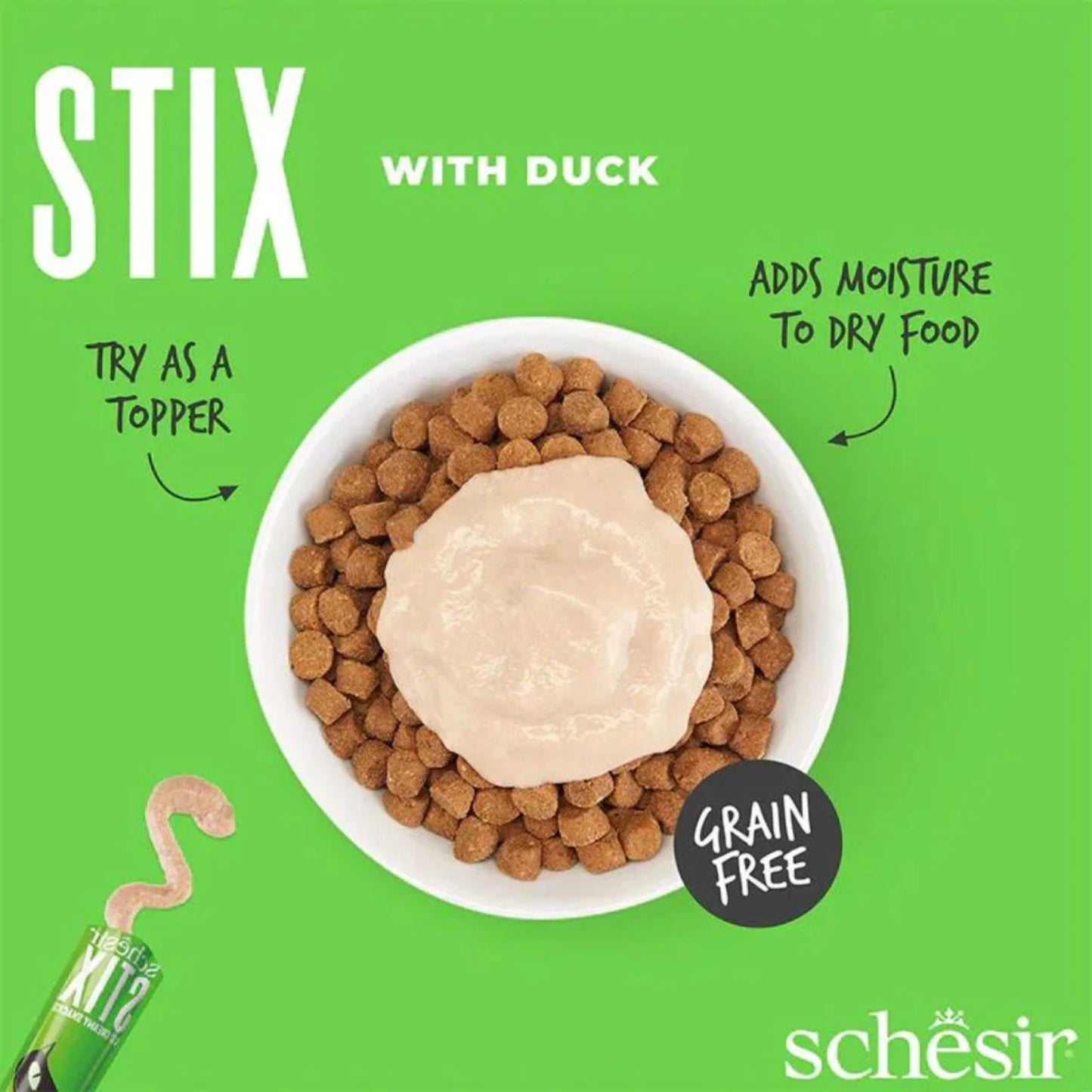 Schesir Cat Creamy Treat Stix Duck - 6x15G