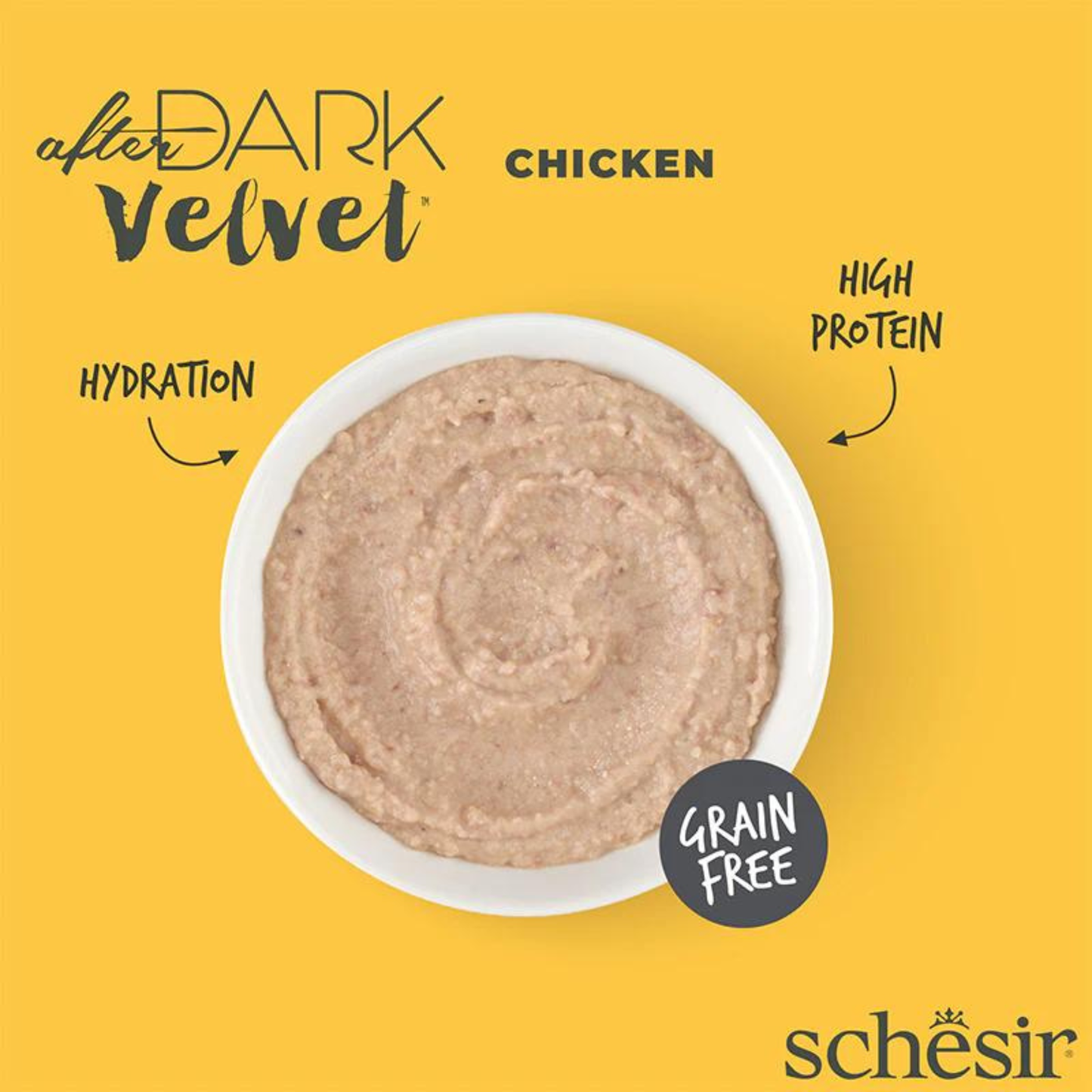 Schesir Velvet Mousse Chicken Wet Cat Food - 80G