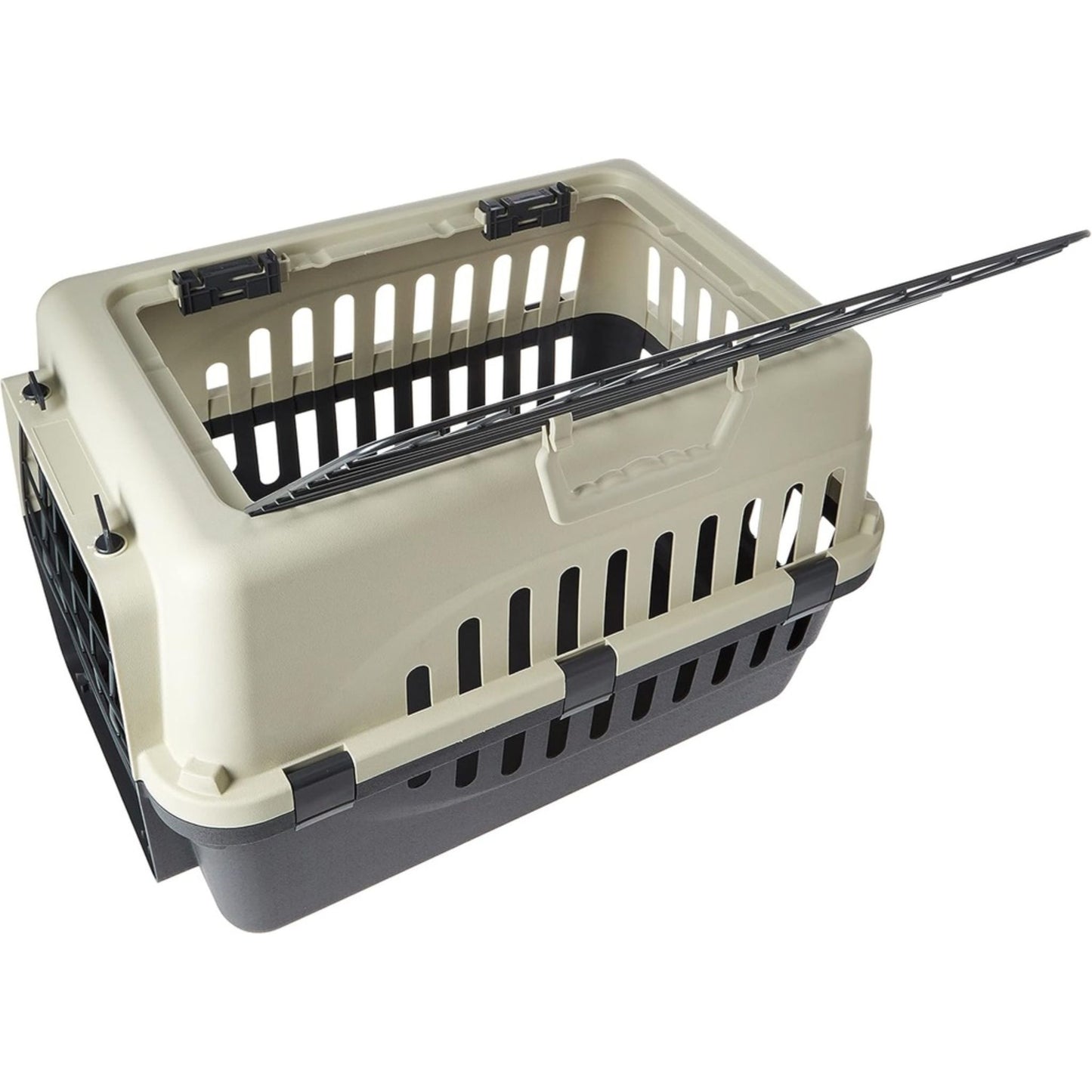 Pet Mode Plastic Pet Carrier Top & Spring Lock Front Door - 50x35x32cm