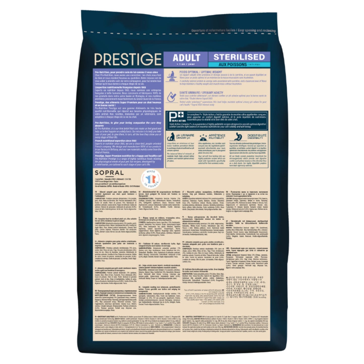 Pro Nutrition Prestige Adult Sterilised Fish Cat Dry Food - 2Kg