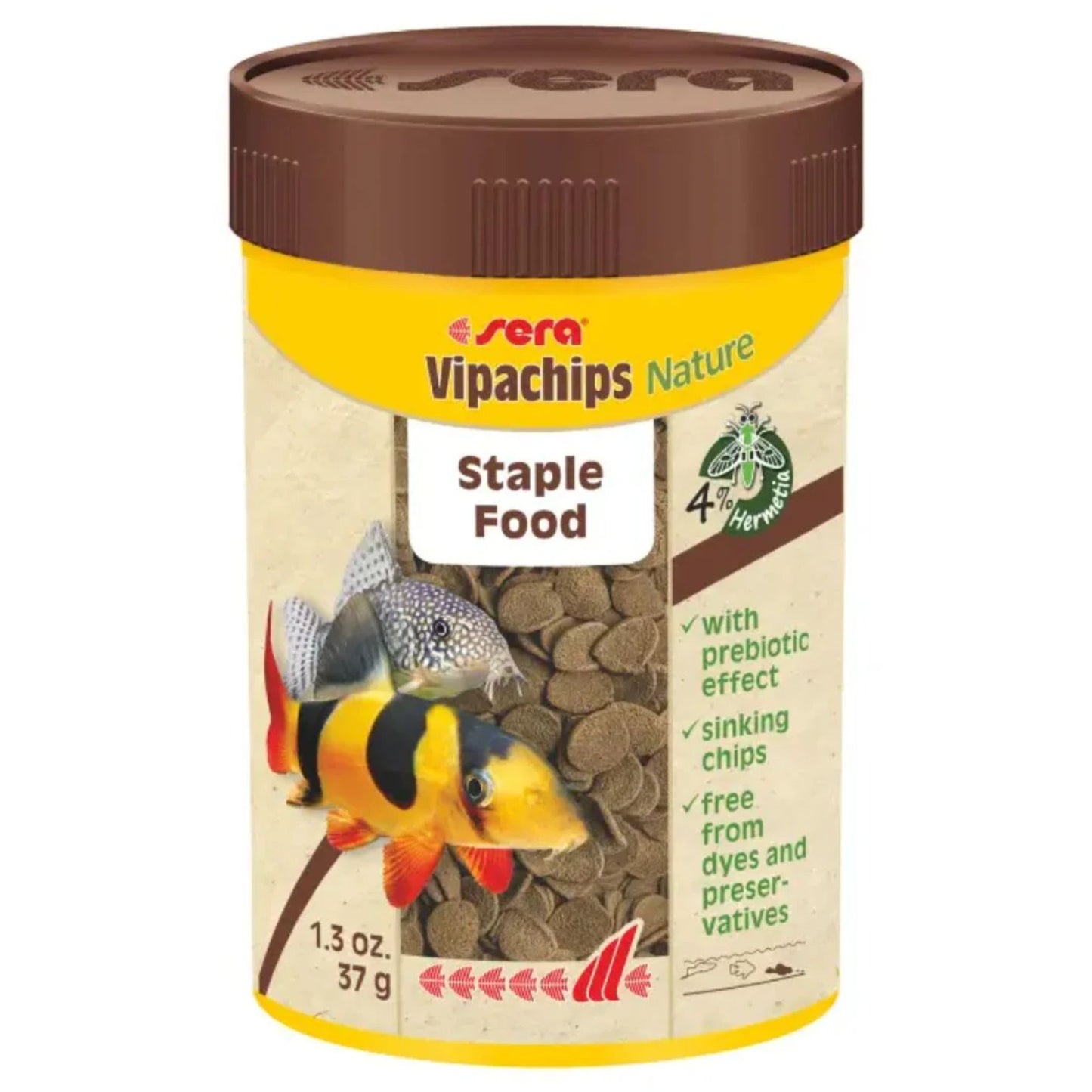 Sera Vipachips Nature Fast-Sinking Veggie Fish Food – 100ml