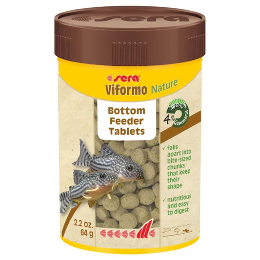 Sera Viformo Nature Tablets Bottom Feeder Fish Food – 100ml/64g