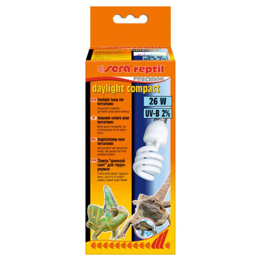 Sera Reptile Daylight Compact Bulb UVB Heat Lamp – 26W UVB