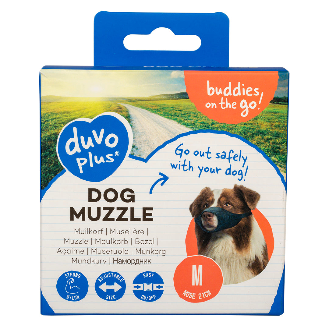 Duvo+ Nylon Dog Muzzle – Adjustable