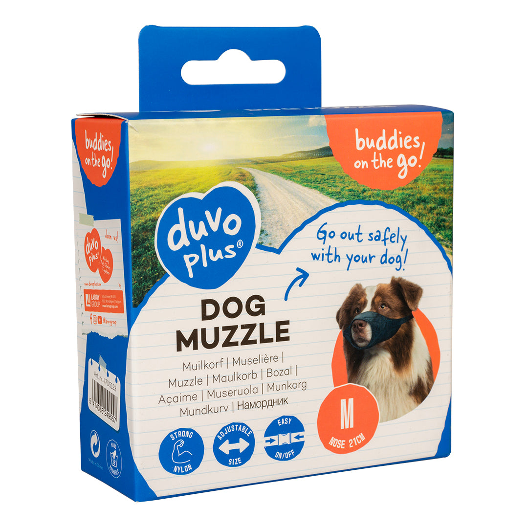 Duvo+ Nylon Dog Muzzle – Adjustable