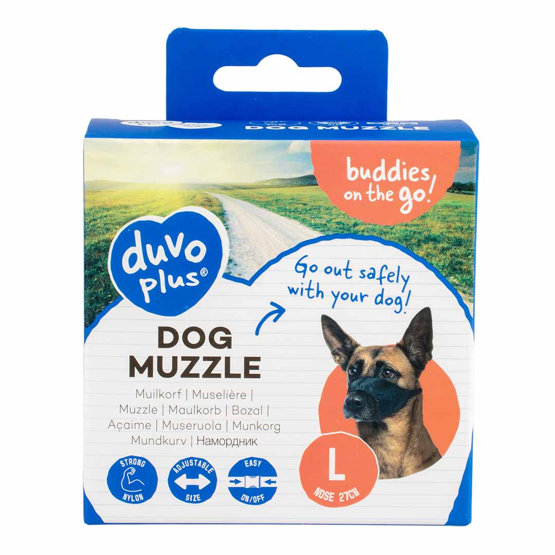 Duvo+ Nylon Dog Muzzle – Adjustable