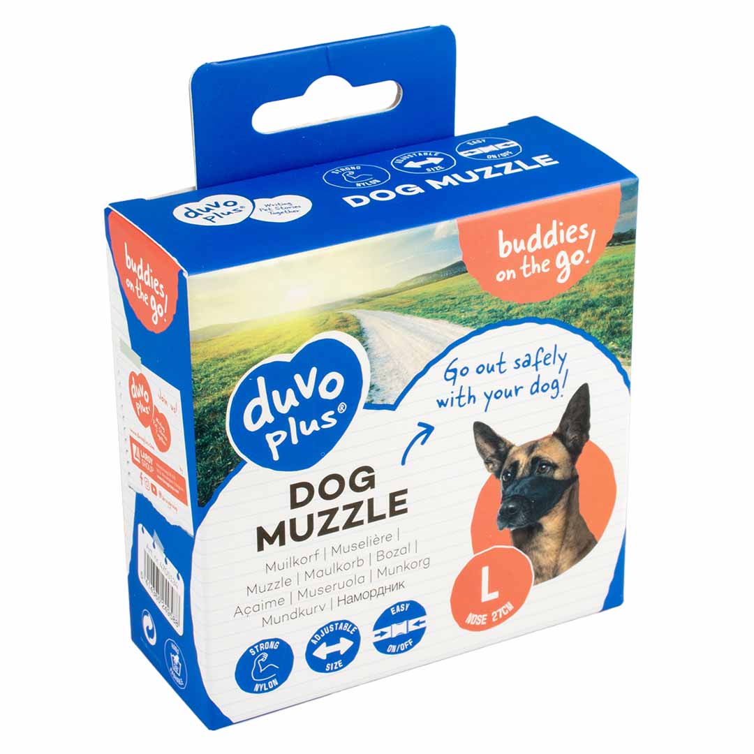 Duvo+ Nylon Dog Muzzle – Adjustable