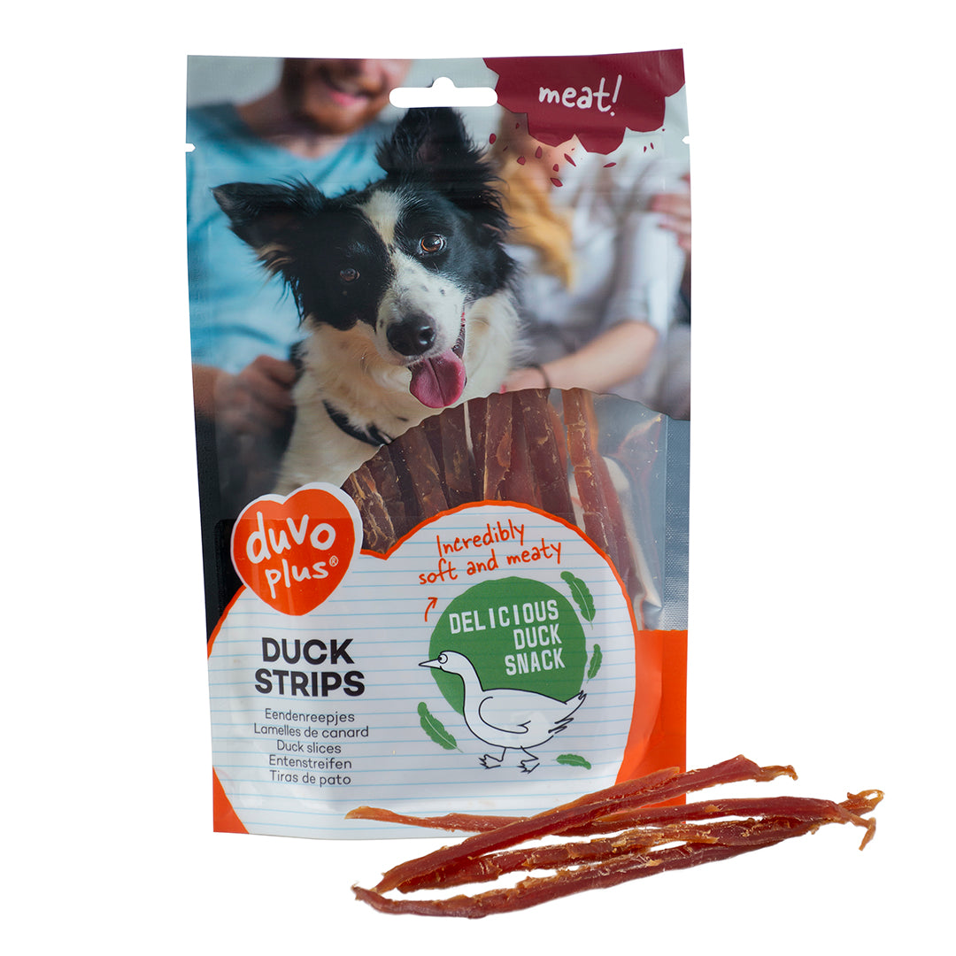 Duvo+ Dog Snack Duck Strips - 80g