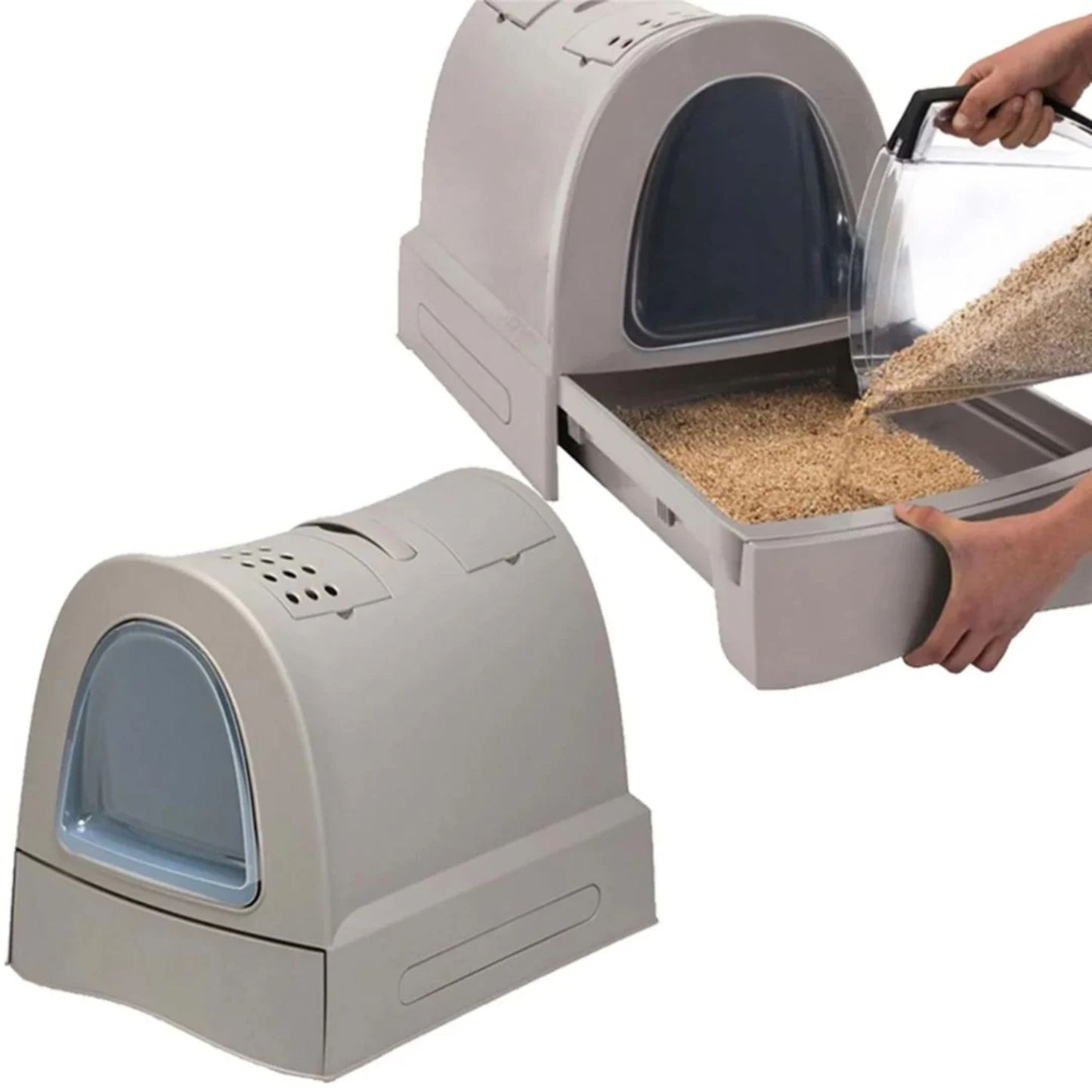 Imac Zuma Cat Litter Box With Hood - 40x56x42.5cm