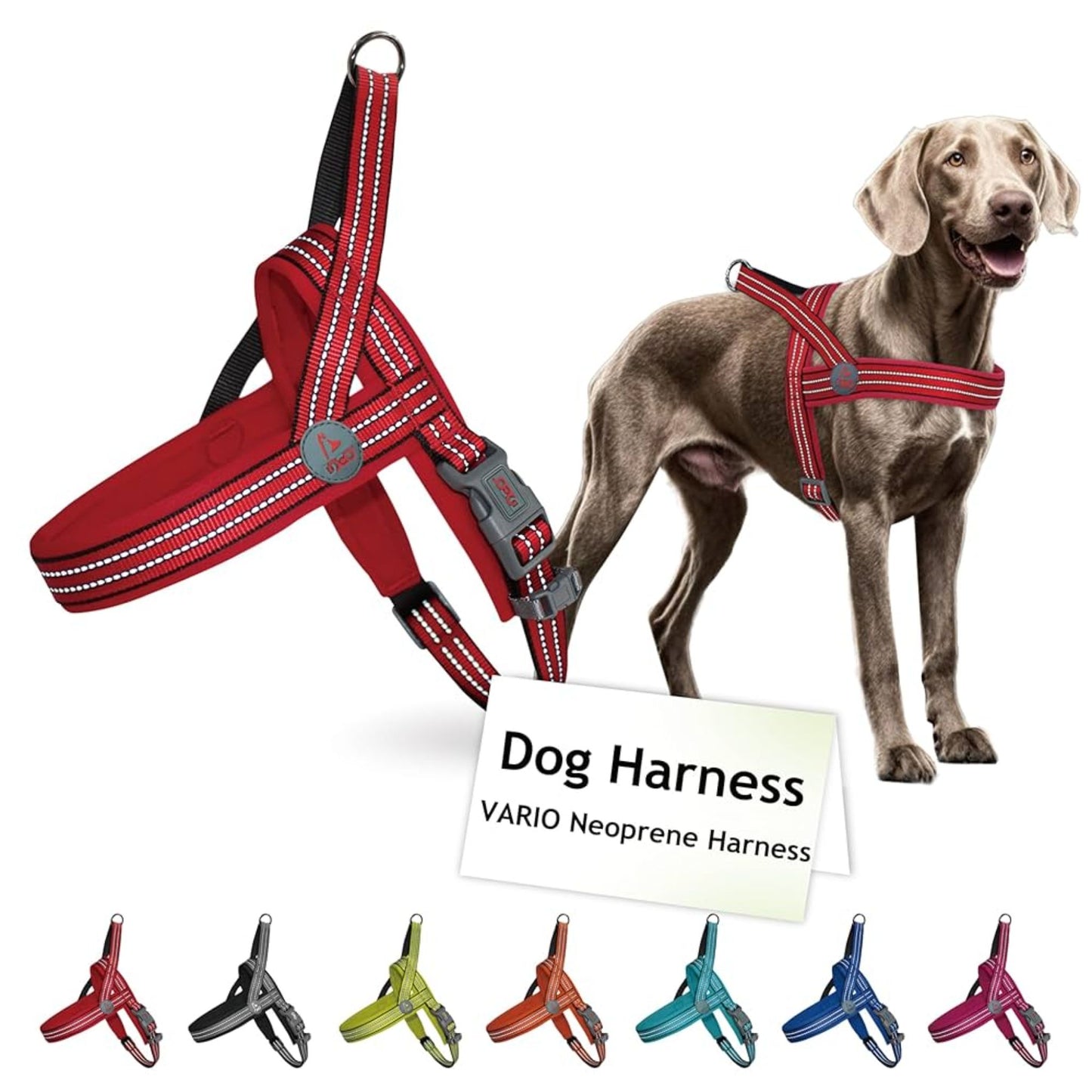 Doco Vario Neoprene Reflective Harness Comfortable Dog Harness