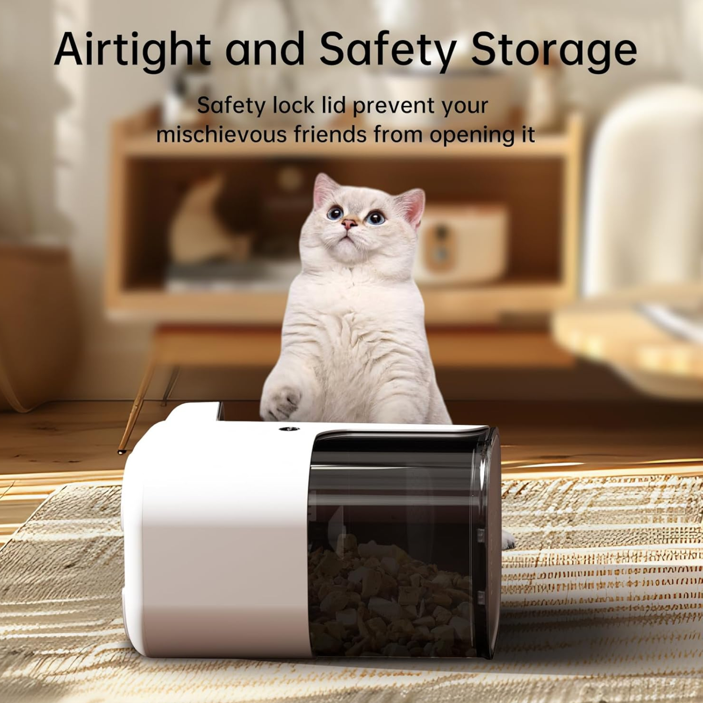 Dogness Rover Automatic Food Feeder For Pets White - 4 Litters