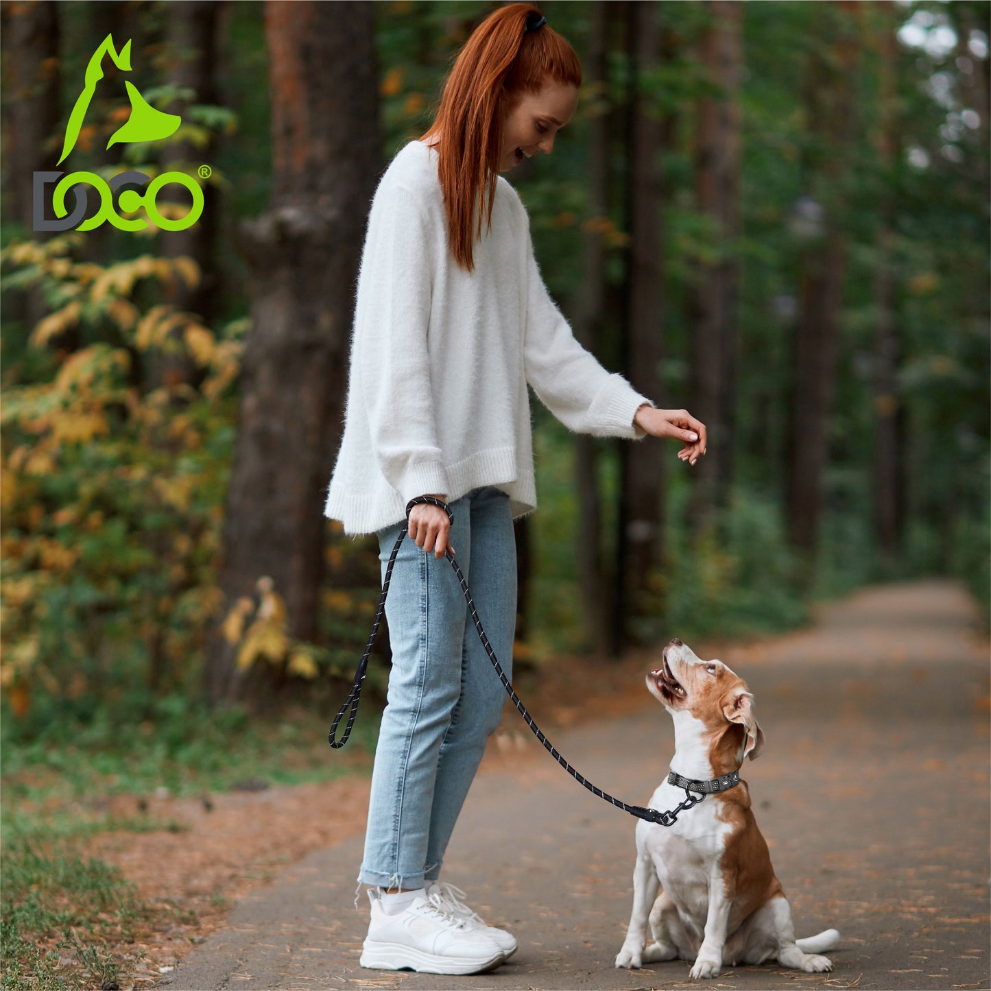 Doco Reflective Rope Dog Leash – 5Ft, Ø13mm