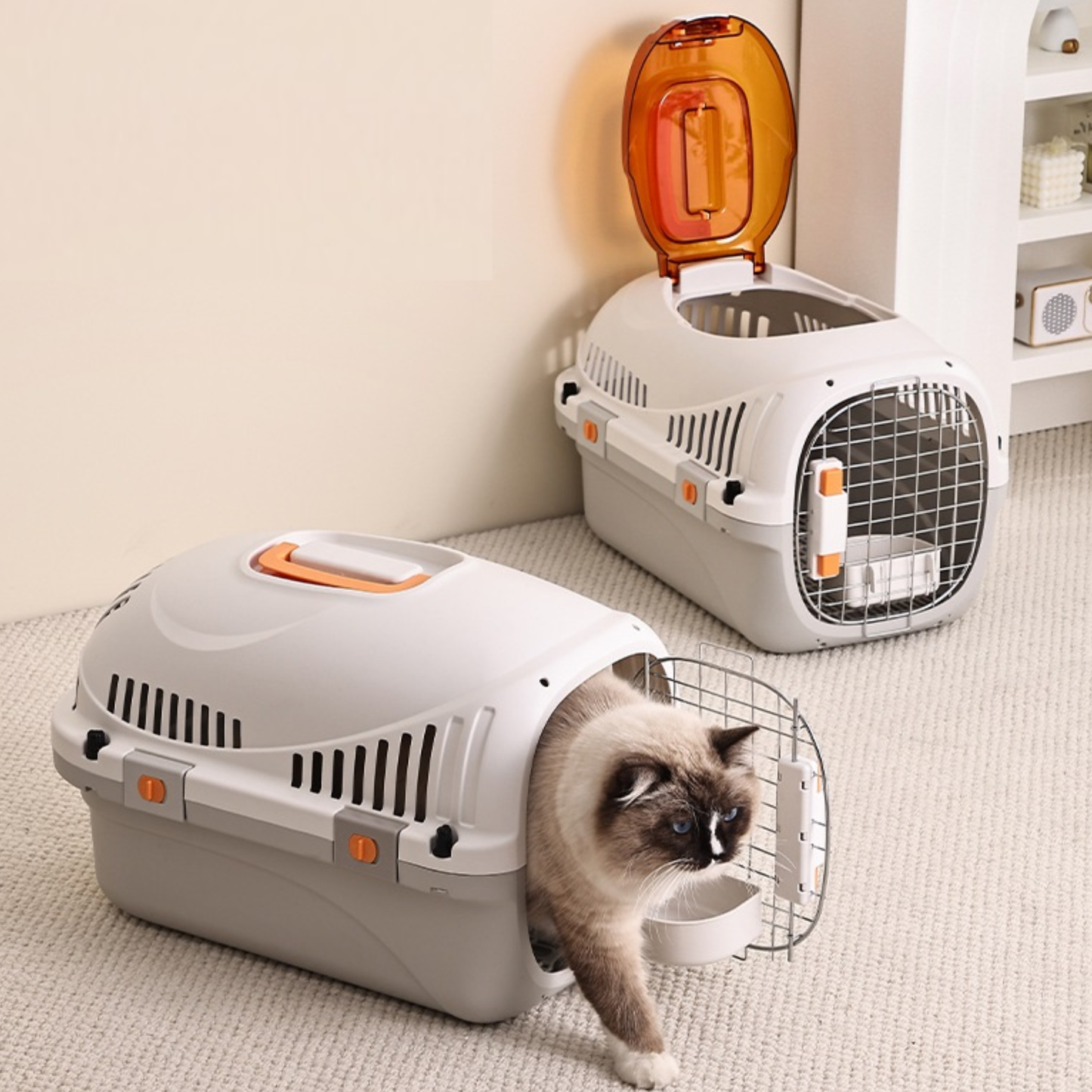 Pado Puppy Porter Pet Carrier White - 49x32x32cm