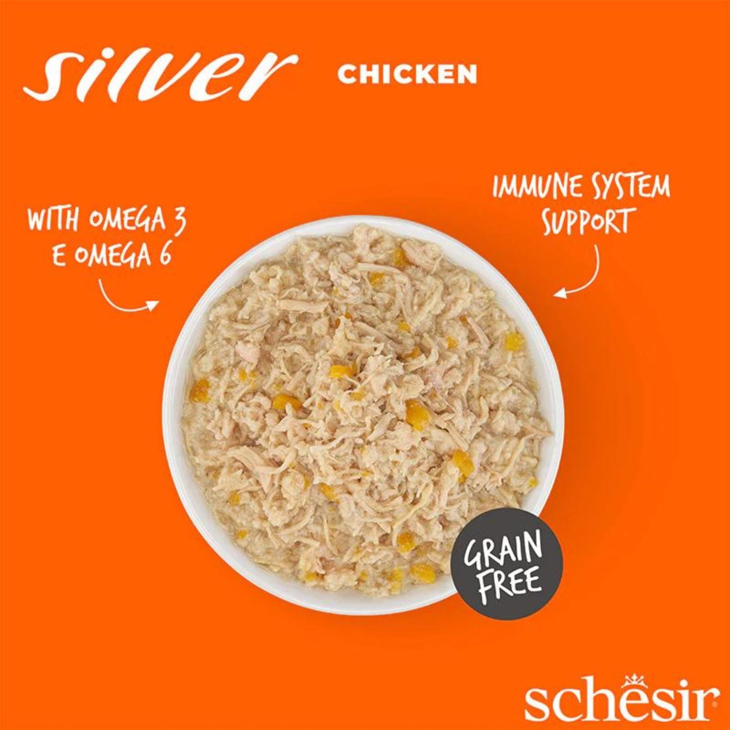 Schesir Silver Senior Cat Wholefood Chicken - 70G