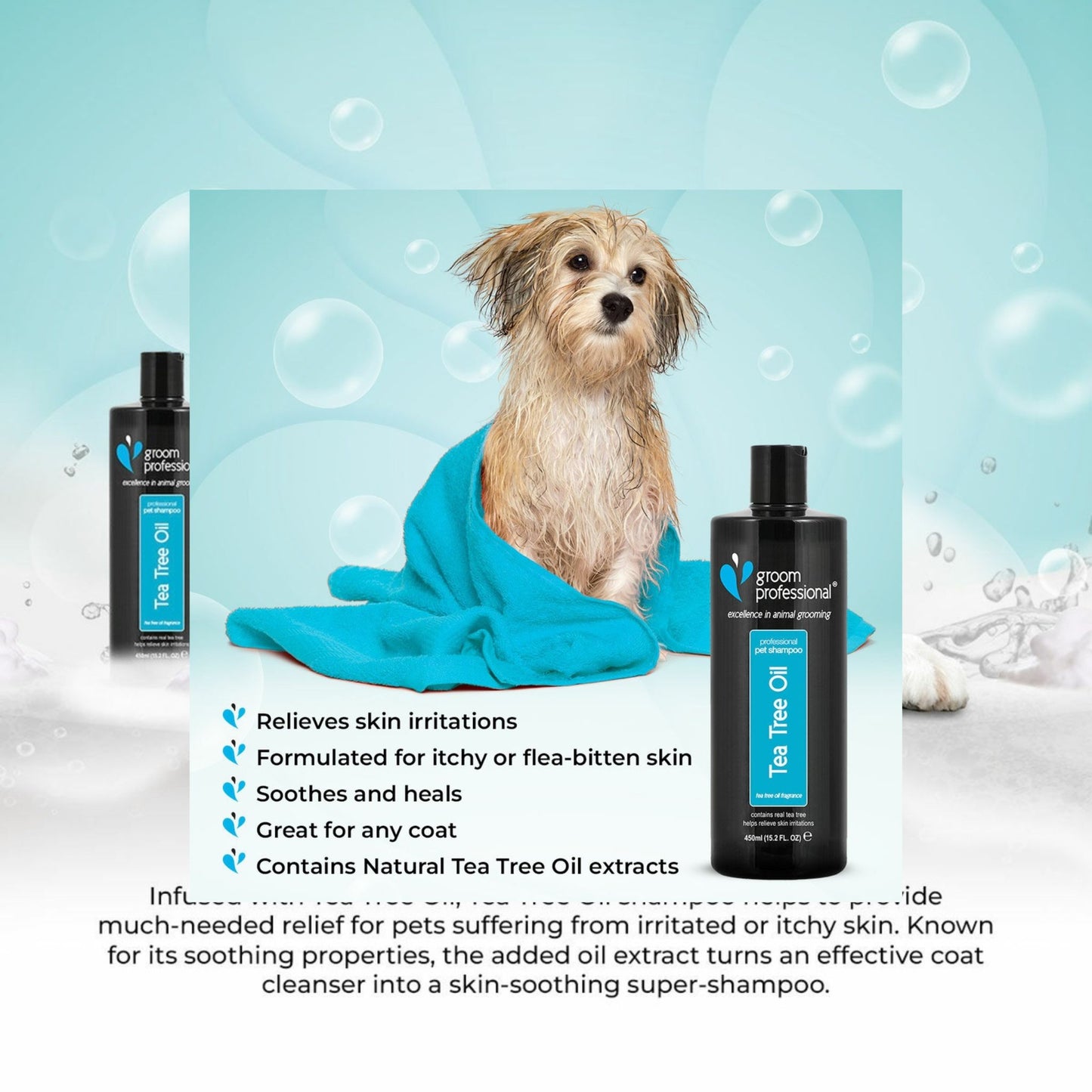 Groom Professional Tea Tree Oil Shampoo - 450 ml