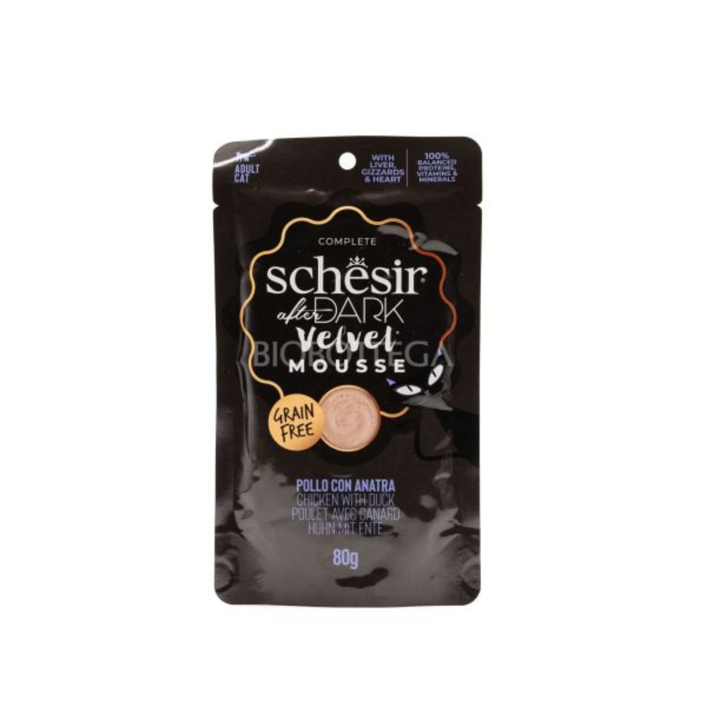 Schesir Velvet Mousse Variety Pack Wet Cat Food - 12X80G