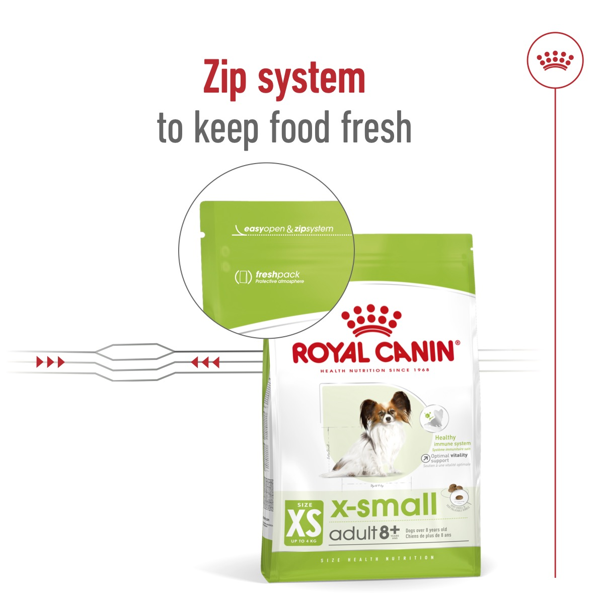Royal Canin Size Health XS Adult 8+Dry Dog Food