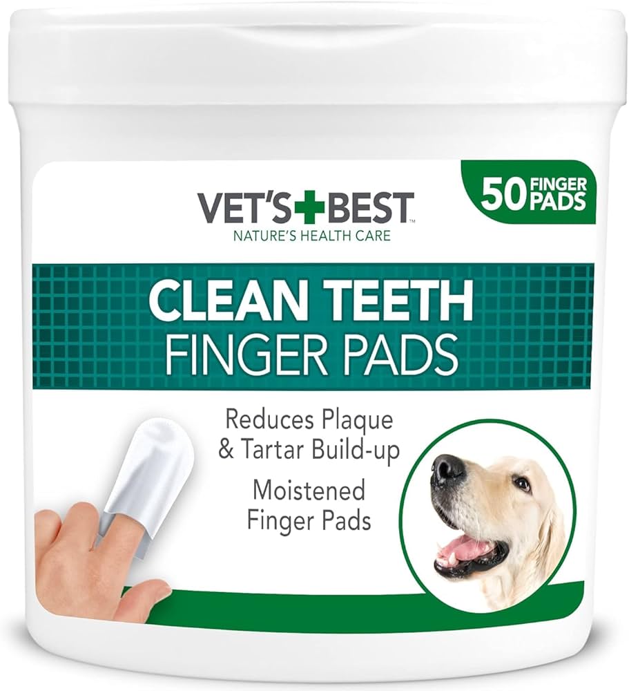 Vets best Clean Teeth Finger Pads Dental Wipes