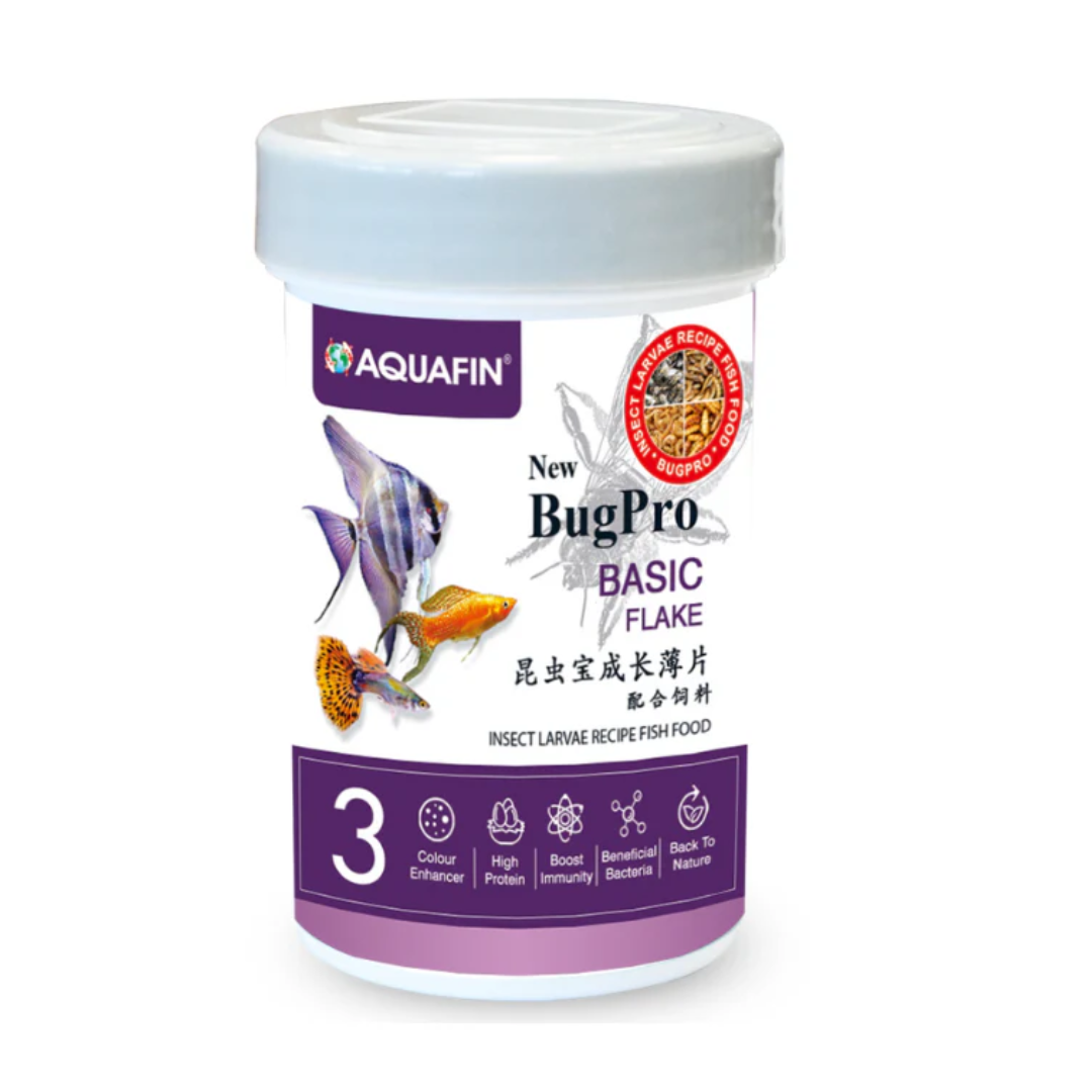 KW Zone Aquafin BugPro Basic Flake Fish Food - 250ml