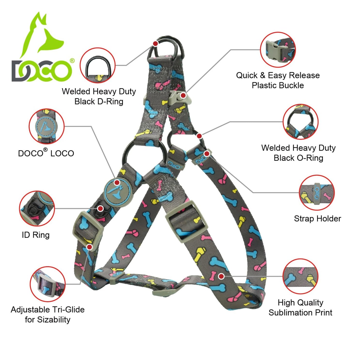 Doco Loco Step-In Dog Harness