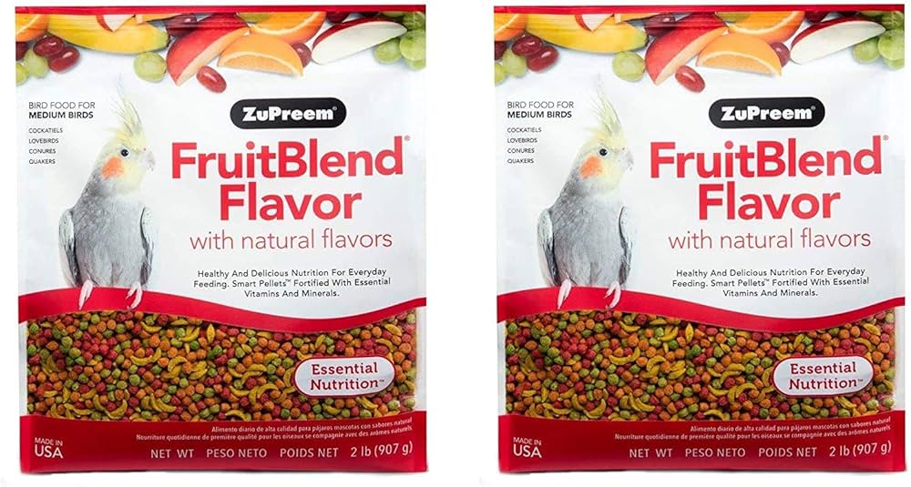 ZuPreem Fruitblend Flavor For Medium Size Birds - 0.91Kg