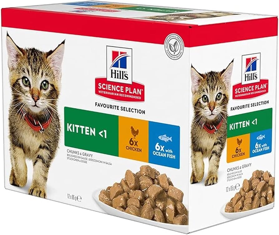 Hills Science Plan Tender Chunks In Gravy Kitten Pouches - 85g