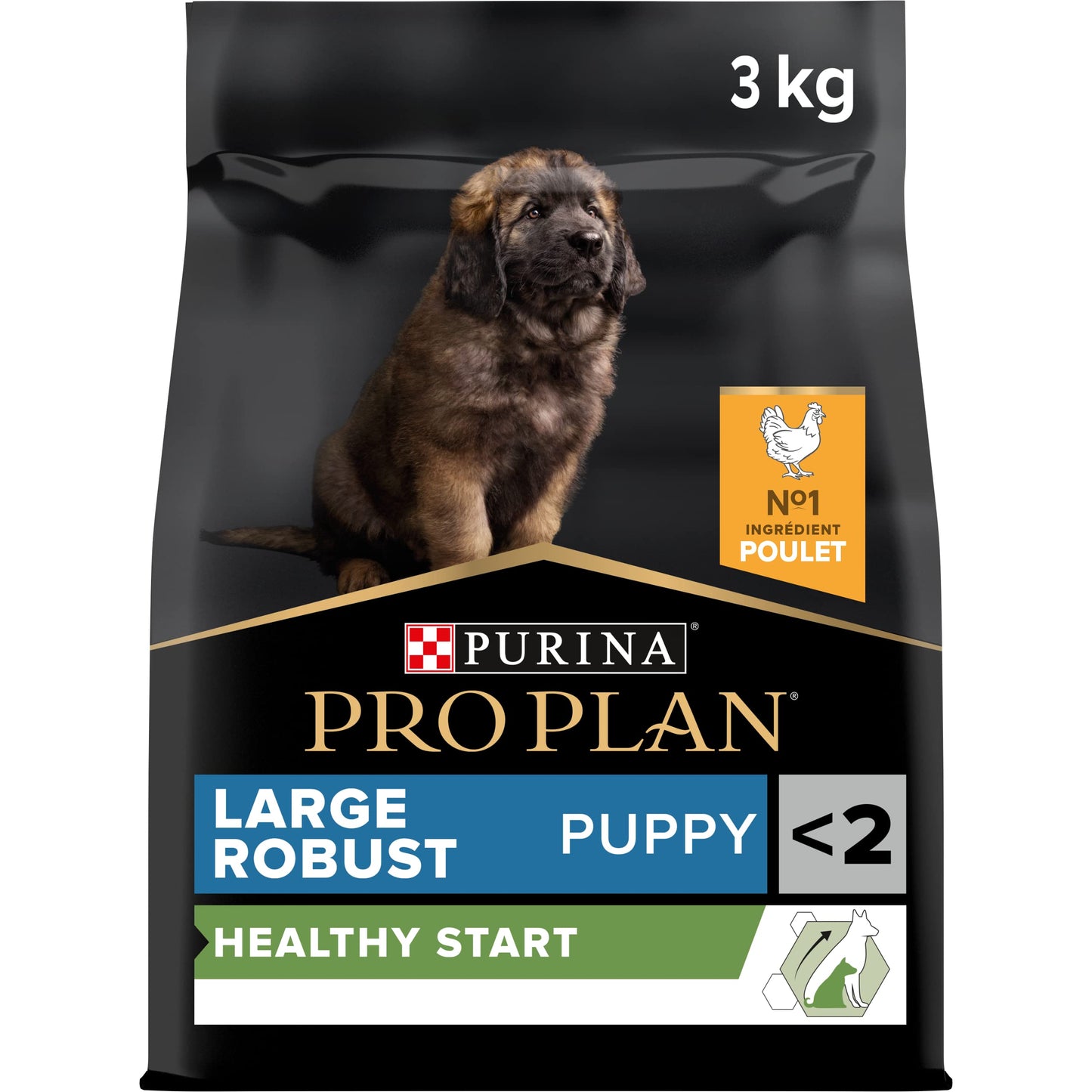 Purina Pro Plan Healthy Start Large Robust Puppy Dry Dog Food With Chicken - 3kg