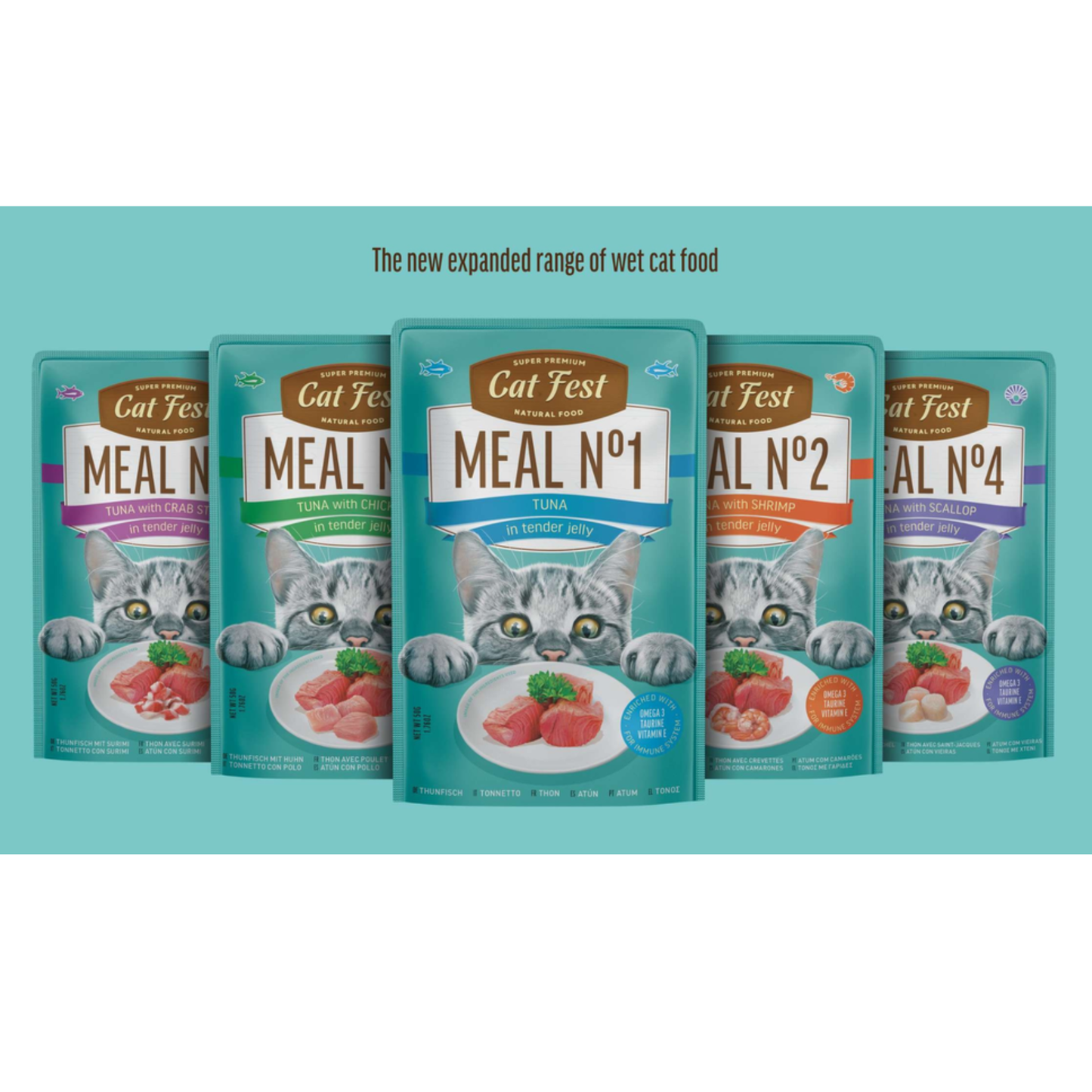 Cat Fest Wet Cat Food in Jelly & Tuna - 50g