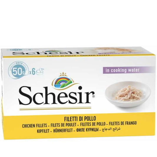 Schesir Cat Can Multipack Chicken & Rice Natural Style - 6X50G