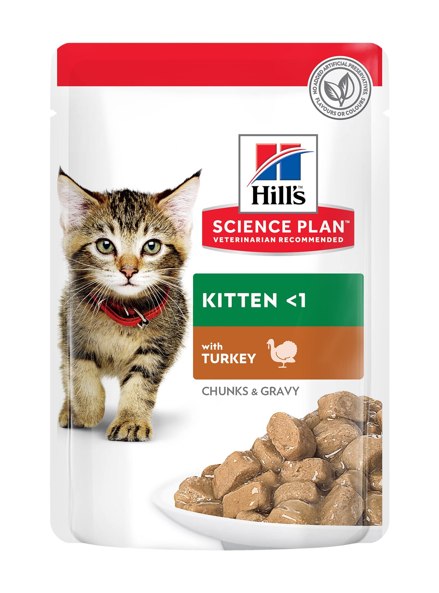 Hills Science Plan Tender Chunks In Gravy Kitten Pouches - 85g