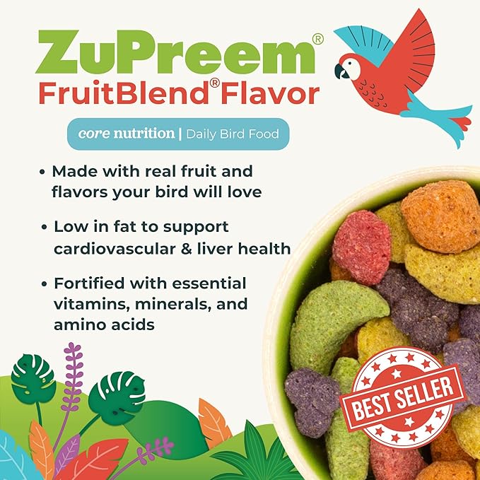 Zupreem Fruitblend Flavor Large Parrot Food
