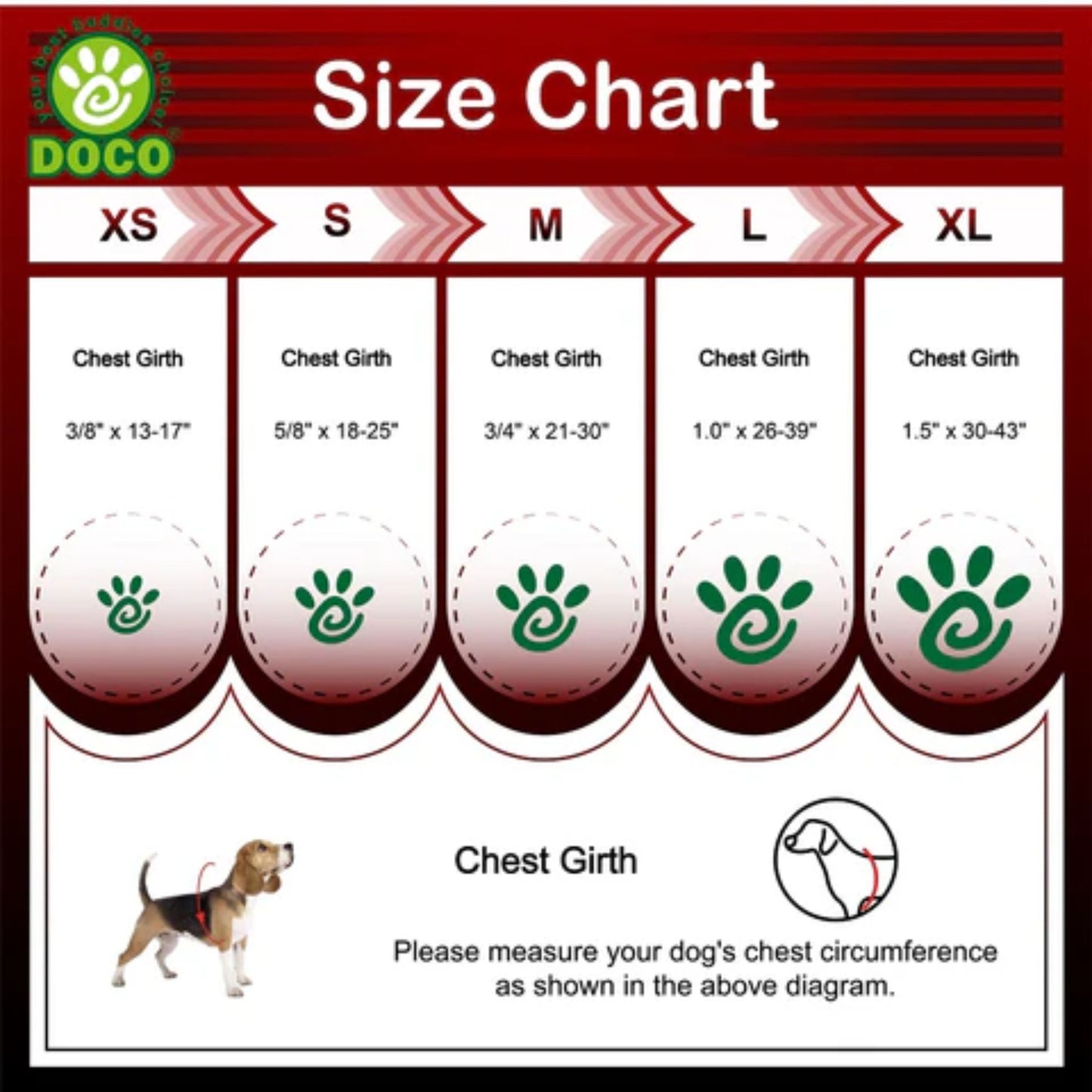 Doco Signature Step-In Dog Harness Adjustable Pet Harness