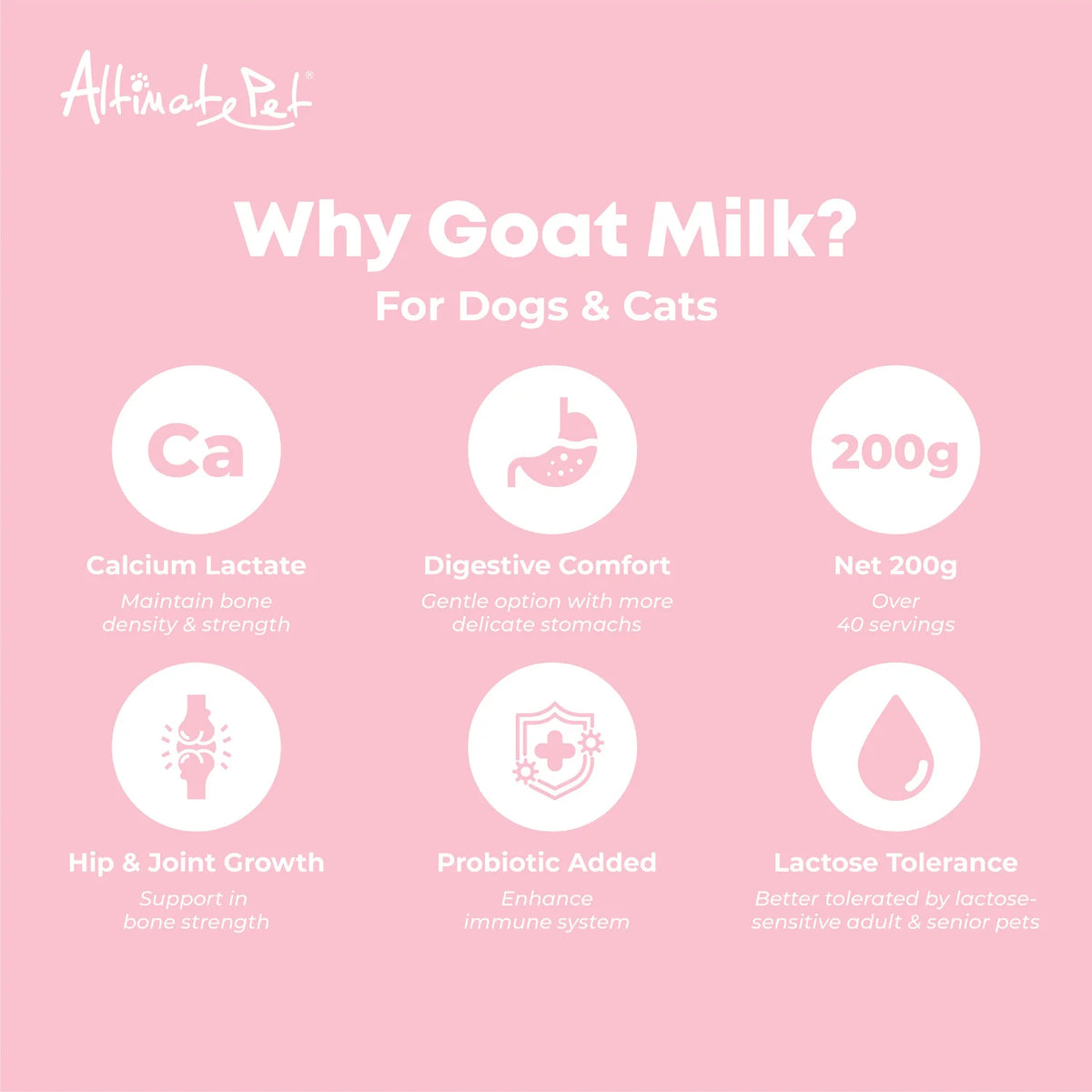 Altimate Goatmilk Powder for Dog & Cat - 200g