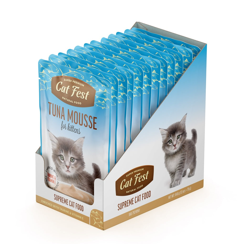 Cat Fest Tuna Mousse For Kittens Gentle Cat Wet Food