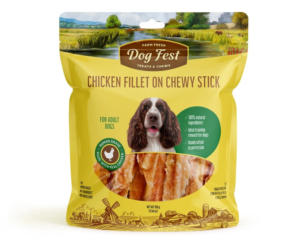 Dog Fest Adult Dog Treat Chewy Stick Chicken Fillet
