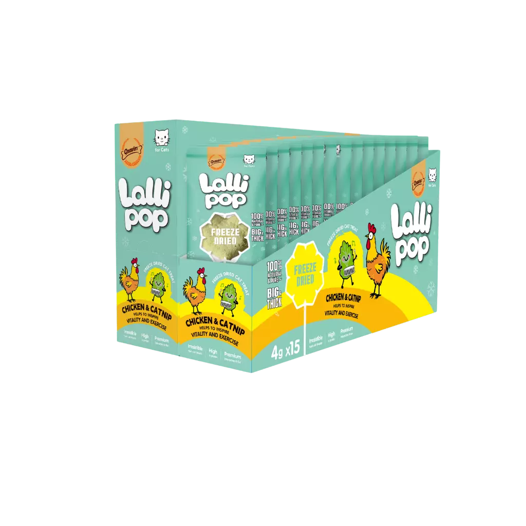 Gnawlers Freeze Dried Lollipop Cat Treat Chicken & Catnip