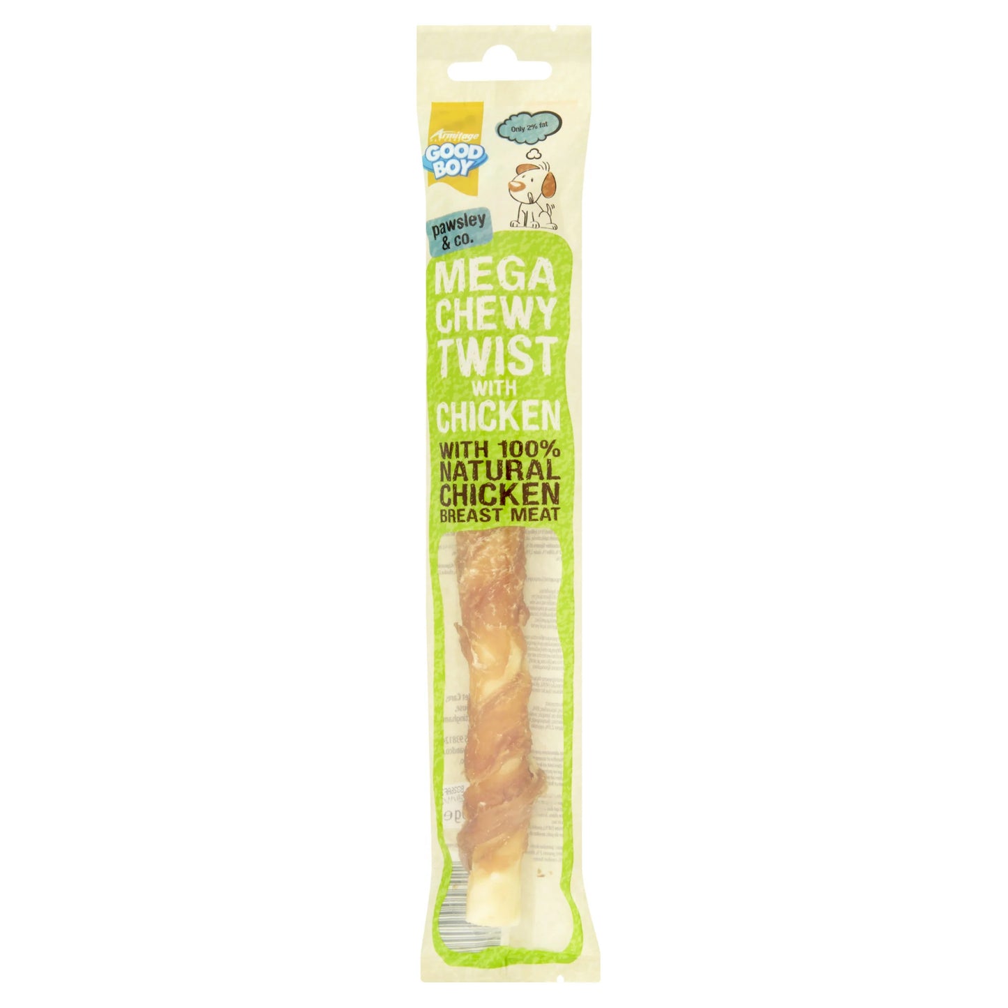 Good Boy Dog Treat Stick Mega Chewy Chicken Twist - 70g