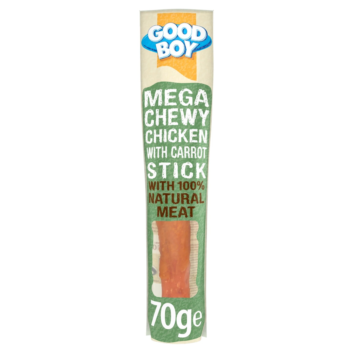Good Boy Dog Treat Stick Mega Chicken Carrot - 100g