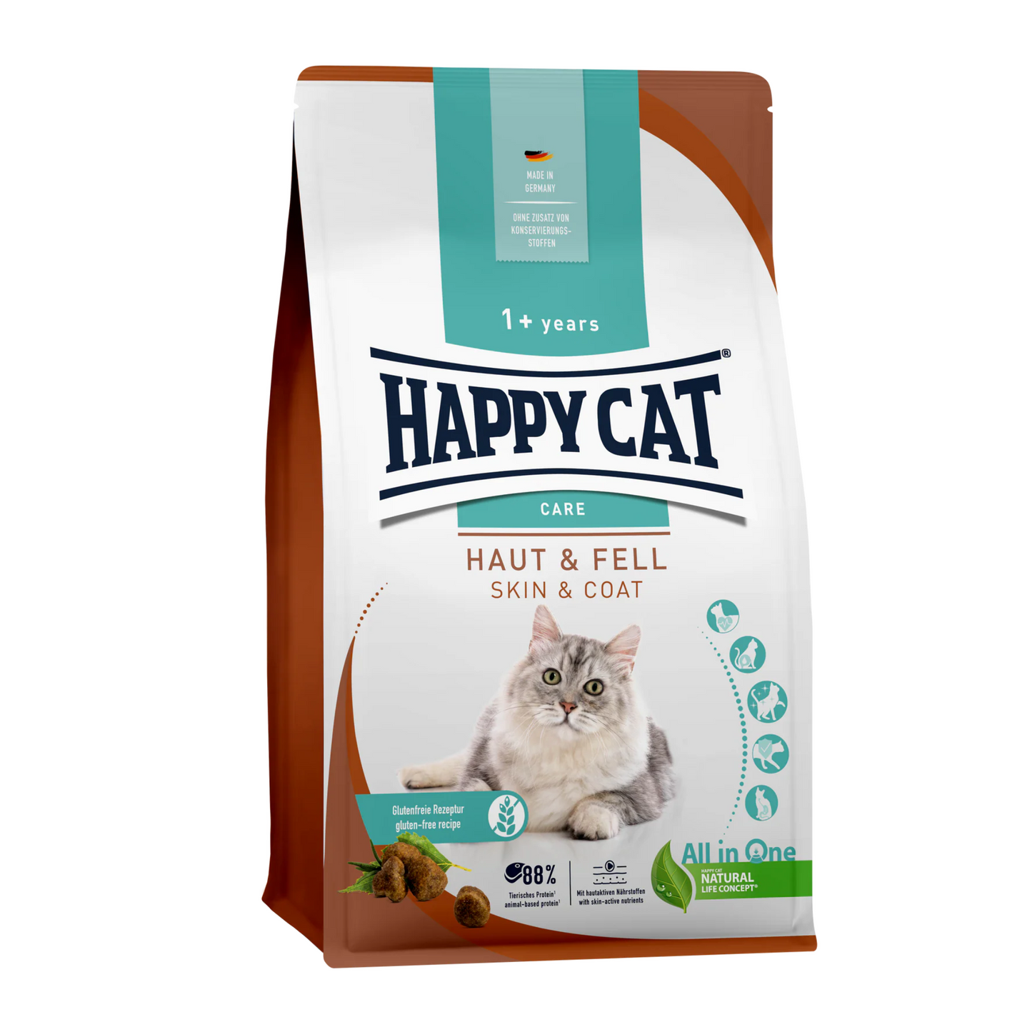 Happy Dry Food Cat Sensitive Skin And Coat - 1.3 kg
