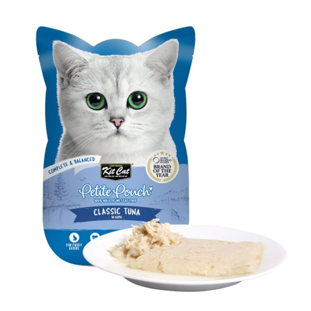 Kit Cat Petite Pouch - Classic Tuna In Aspic Wet Cat Food 70G