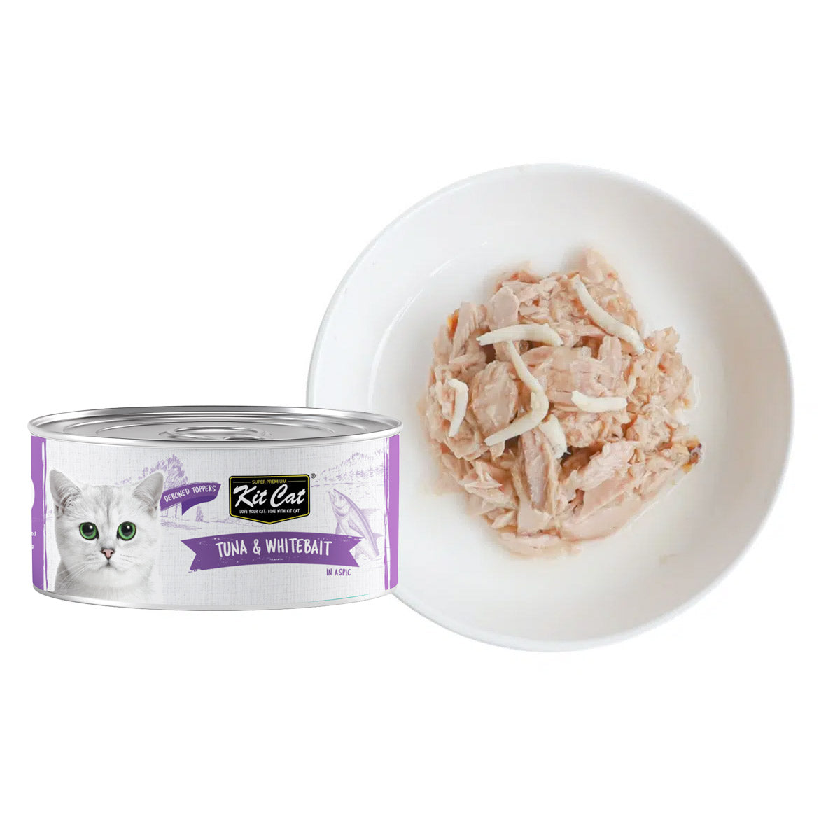 Kit Cat Tin Topper ‚Tuna & Whitebait in Broth 80g