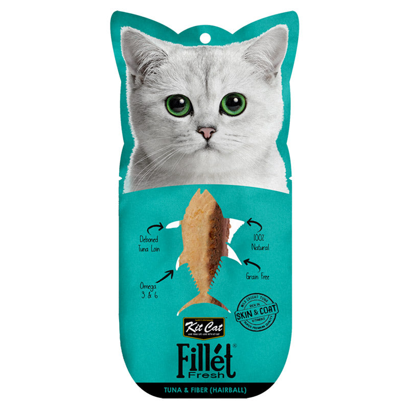 Kit Cat Hairball Formula Fillet Tuna & Fiber Cat Wet Food - 30g